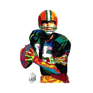 Bart Starr Green Bay Packers Football Sports Poster Print Art 11x17